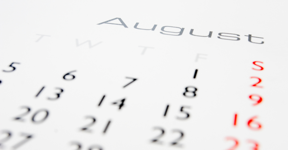 August Recap