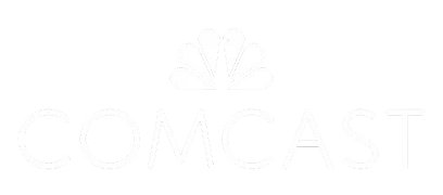 Comcast Logo - White