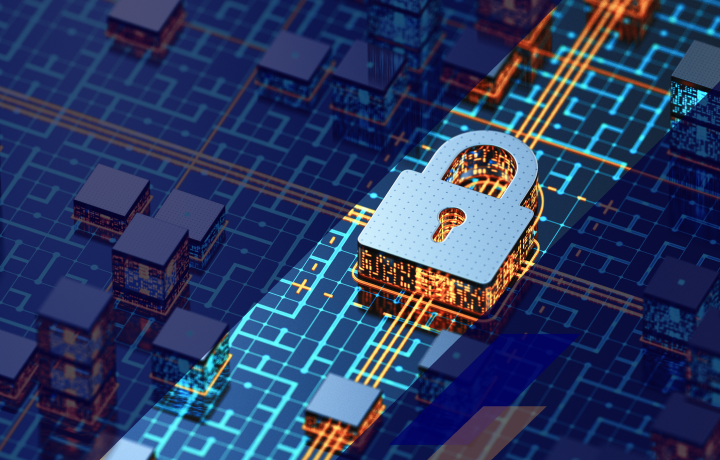 Digital pattern with lock 