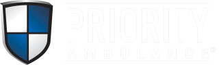 Priority Ambulance Logo White