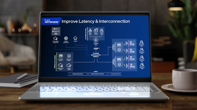 Improve Network Performance & Interconnection Blueprint on a computer screen