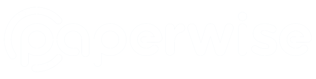 Paperwise logo white