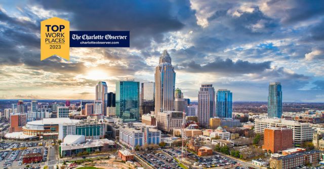 Charlotte Metro Area Top Workplace Award 