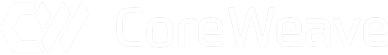 CoreWeave Horizontal Logo - White