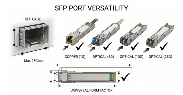 SFP Port Versatility Graphic