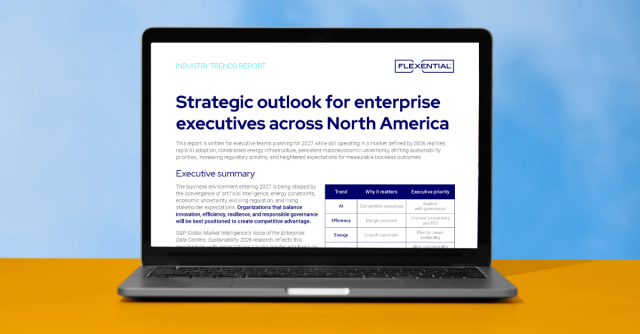 Strategic Outlook for Executive Report on Laptop